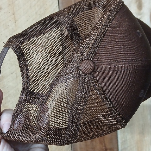 Burger King Trucker Style Logo Crew Hat Brown Orange Snapback Uniform Cap - Picture 4 of 6